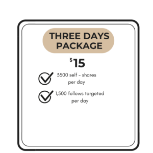 THREE DAYS PACKAGE